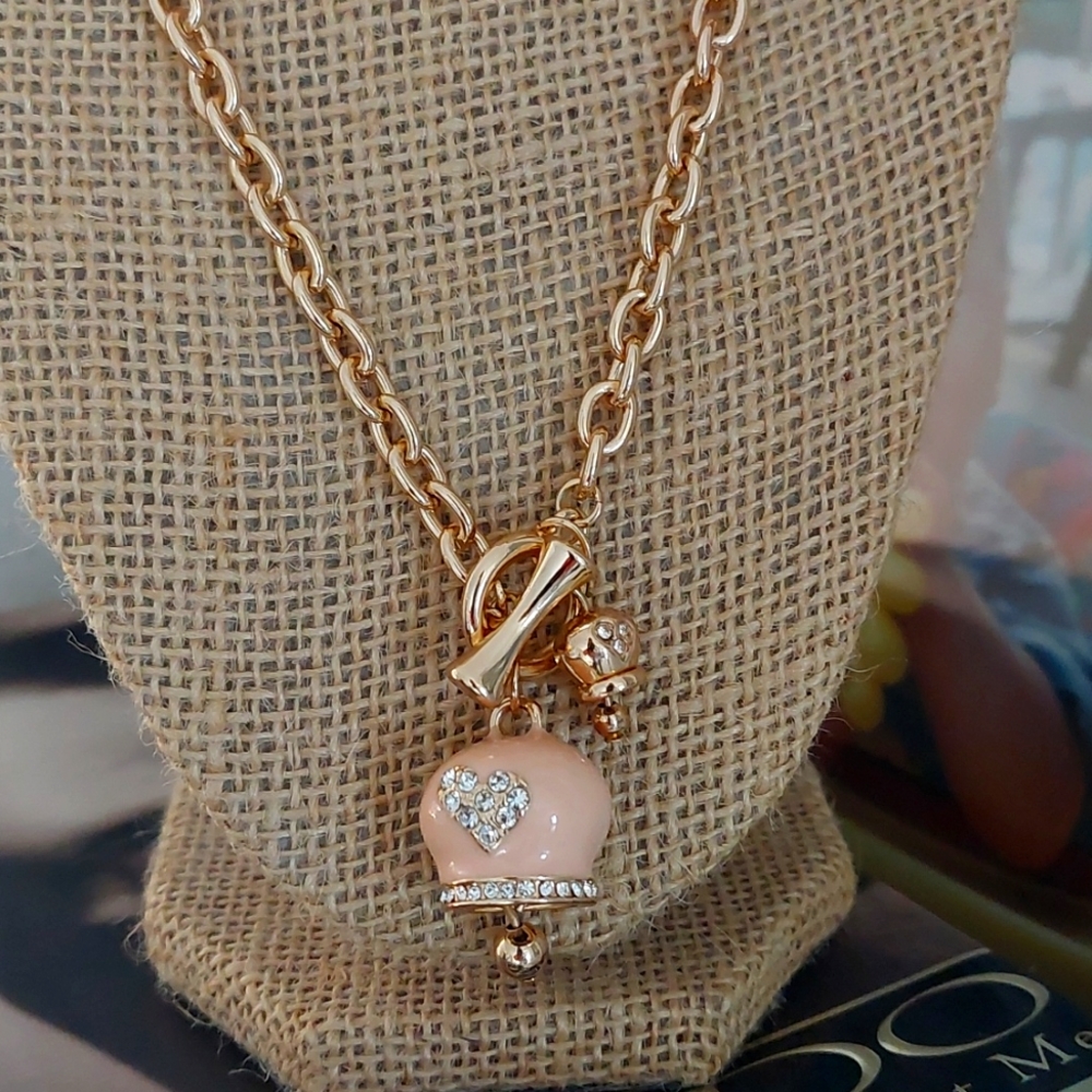 Italian necklace with enamel bell - Picture 1 of 4